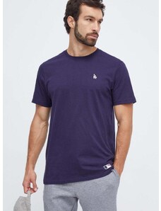 Bavlnené tričko 47brand MLB Los Angeles Dodgers pánske, tmavomodrá farba, jednofarebné