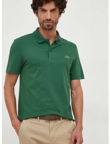 Polo tričko Lacoste pánsky, zelená farba, jednofarebný