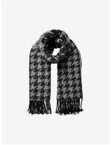 Grey-Black Patterned Scarf Pieces Pyron - Women