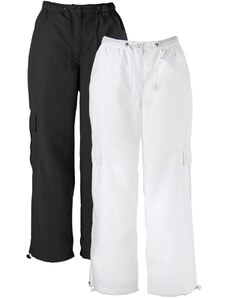 bonprix 7/8 nohavice s pohodlným pásom (2 ks v balení), farba čierna