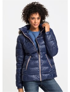 bonprix Zimná bunda s kapucňou, farba modrá