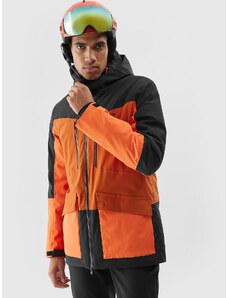 4F Pánska lyžiarska bunda s membránou 15000 - oranžová