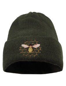 Bontis Pletená čiapka s výšivkou Včela