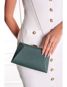 Paris Style Zelená spoločenská clutch kabelka Ariadne