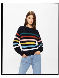SPRINGFIELD Dámsky viacfarebný pruhovaný sveter