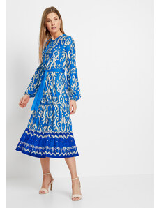 bonprix Šaty so širokou sukňou, farba modrá