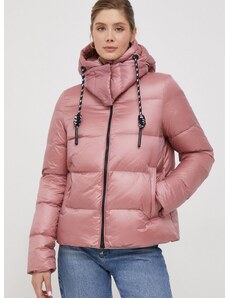 Páperová bunda Deha dámska, ružová farba, zimná