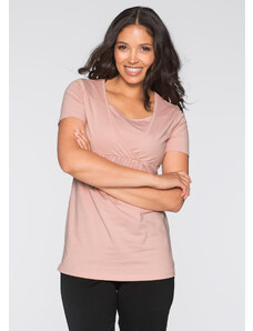 bonprix Tehotenské tričko na dojčenie, 2 ks, farba ružová
