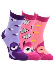 RS Detské veselé protišmykové froté ponožky VIO