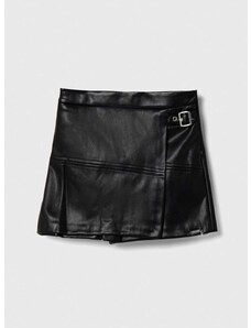 Detské krátke nohavice Guess čierna farba, jednofarebné, nastaviteľný pás