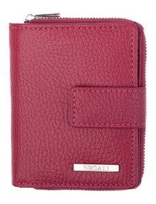 SEGALI Dámska kožená peňaženka SG-27618 růžová