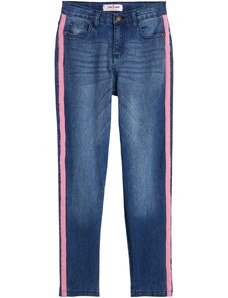 bonprix Termo džínsy, dievčenské, s džersejovou podšívkou, farba modrá