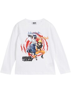 bonprix Tričko s dlhým rukávom, chlapčenské, Naruto, farba biela, rozm. 128/134