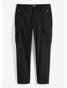 bonprix Outdoorové nohavice, softshell, strečový podiel, vrátane opaska, Regular Fit, farba čierna