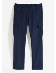 bonprix Funkčné nohavice, Regular Fit, s pohodlným pásom, 4-smerný streč, farba modrá