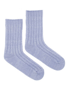 Fusakle Vlnené ponožky Vlnáč rebro fialový