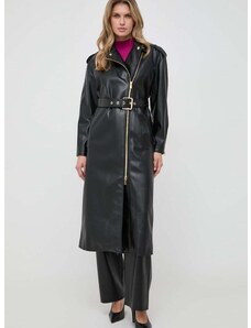 Kabát Pinko dámsky, čierna farba, prechodný, oversize