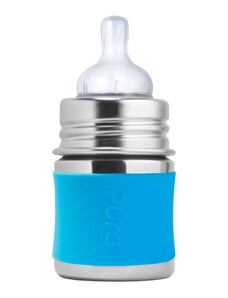 Pura nerezová dojčenská fľaša - aqua 150 ml