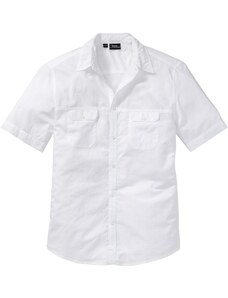 bonprix Ľahká košeľa s krátkym rukávom, farba biela