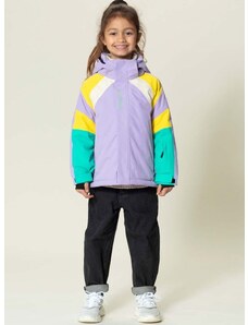 Detská lyžiarska bunda Gosoaky FAMOUS DOG fialová farba