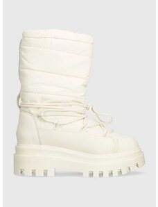 Snehule Calvin Klein Jeans FLATFORM SNOW BOOT NYLON WN béžová farba, YW0YW01146