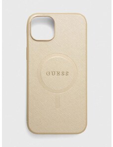 Puzdro na mobil Guess iPhone 15 Plus 6.7 zlatá farba