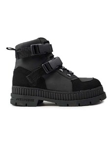 Členkové topánky Altercore Crash dámske, čierna farba, na platforme, Crash.Vegan