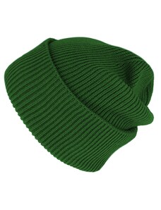 SEEBERGER Pletená zelená zimná čiapka - Fiebig - Recycelt (100% recyklovaný materiál)