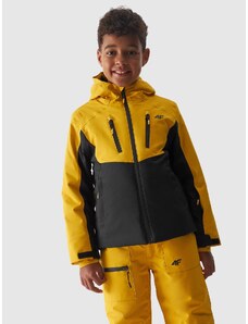 4F Chlapčenská lyžiarska bunda s membránou 10000 - žltá