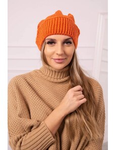 MladaModa Dámska čiapka Ingrid K371 oranžová