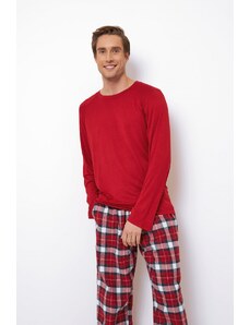 TIMO Pánske pyžamo s károvanými nohavicami Max