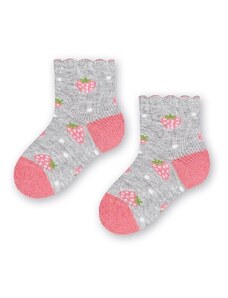 Steven Baby ponožky Strawberry Grey