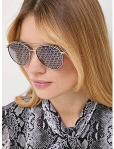 Slnečné okuliare Michael Kors ARCHES dámske, strieborná farba, 0MK1138