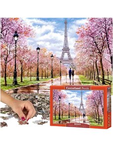 KIK CASTORLAND Puzzle 1000 prvkov Romantická prechádzka v Paríži 68x47cm