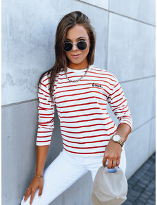 BASIC Bielo-červené pruhované tričko FIESTA RY2294