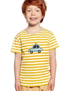 Piskacie Chlapčenské tričko polícia, farba pásik medový, veľkosť 86