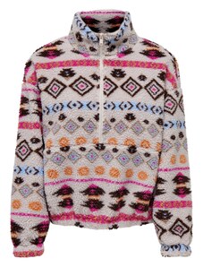 ONLY Sveter 'ONLJANNE' hnedá / sivá / grafitová / oranžová