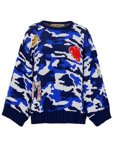 #VDR Camouflage Blue sveter