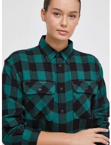 Bavlnená košeľa Polo Ralph Lauren dámska, zelená farba, regular, s klasickým golierom, 211916023