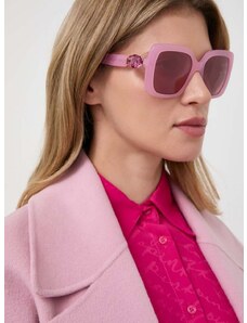 Slnečné okuliare Swarovski 5679538 LUCENT dámske, ružová farba