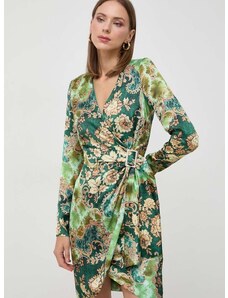 Šaty Marciano Guess zelená farba, mini, rovný strih