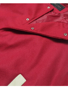 J.STYLE Tmavo červená dámska baseballová bunda (16M9069-270)