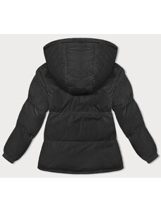 J.STYLE Čierna dámska zimná bunda s kapucňou (5M3169-392)
