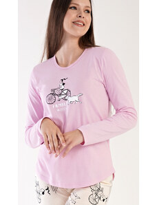 Dámske pyžamo dlhé Dievča na bicykli