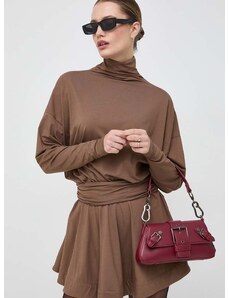 Šaty Pinko hnedá farba, mini, oversize, 102193 A1DE