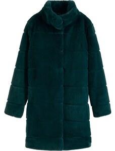 bonprix Kabát z umelej kožušiny, farba zelená