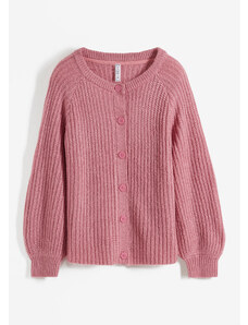 bonprix Pletený sveter s raglánovými rukávmi, farba ružová