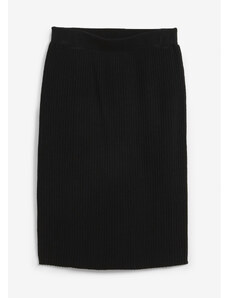 bonprix Pletená sukňa, farba čierna