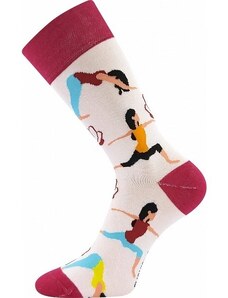 TUHU farebné veselé ponožky Lonka - JOGA - 1 pár