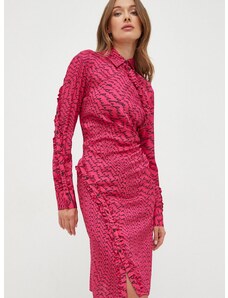 Šaty Pinko ružová farba, mini, rovný strih, 102261.A19S